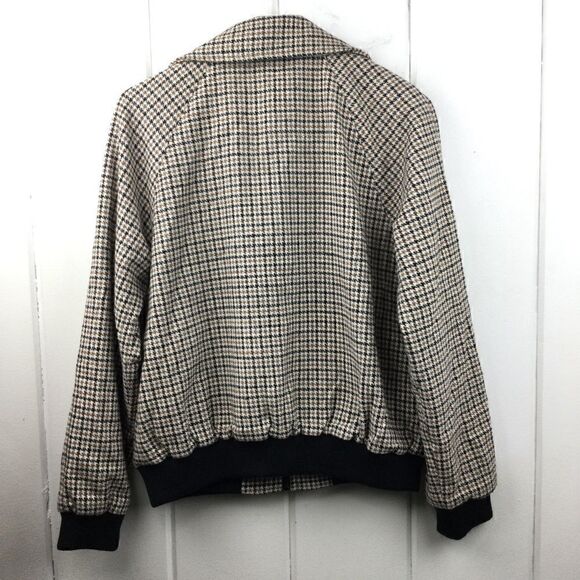 Lili Sidonio by Molly Bracken, Houndstooth Bomber Jacket - Size Medium - Picture 9 of 10